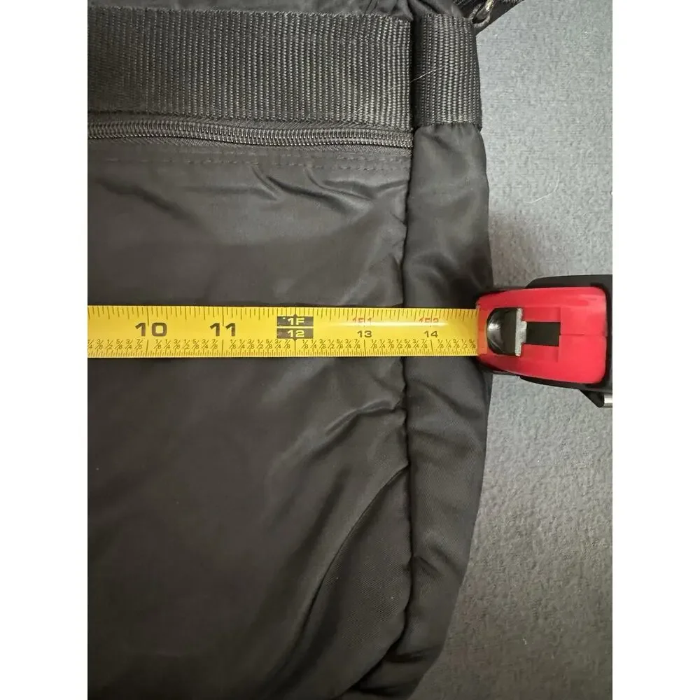SB Messenger Bag Black Nylon Crossbody Work Laptop Shoulder Bag